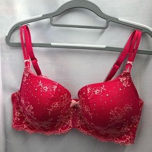VS Victoria’s Secret Padded Demi Bra w/jewels 38D